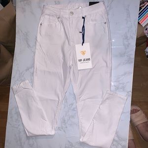 NWT VIP Jeans Skinny White Stretch Denim